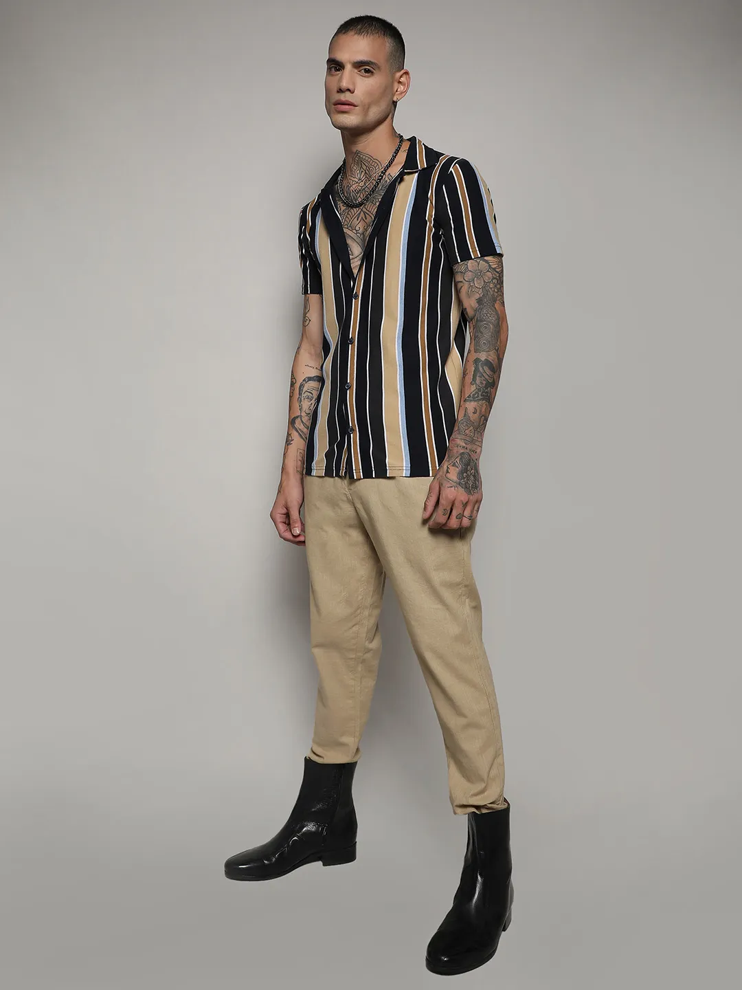 Striped Cotton Shirt - Image 5