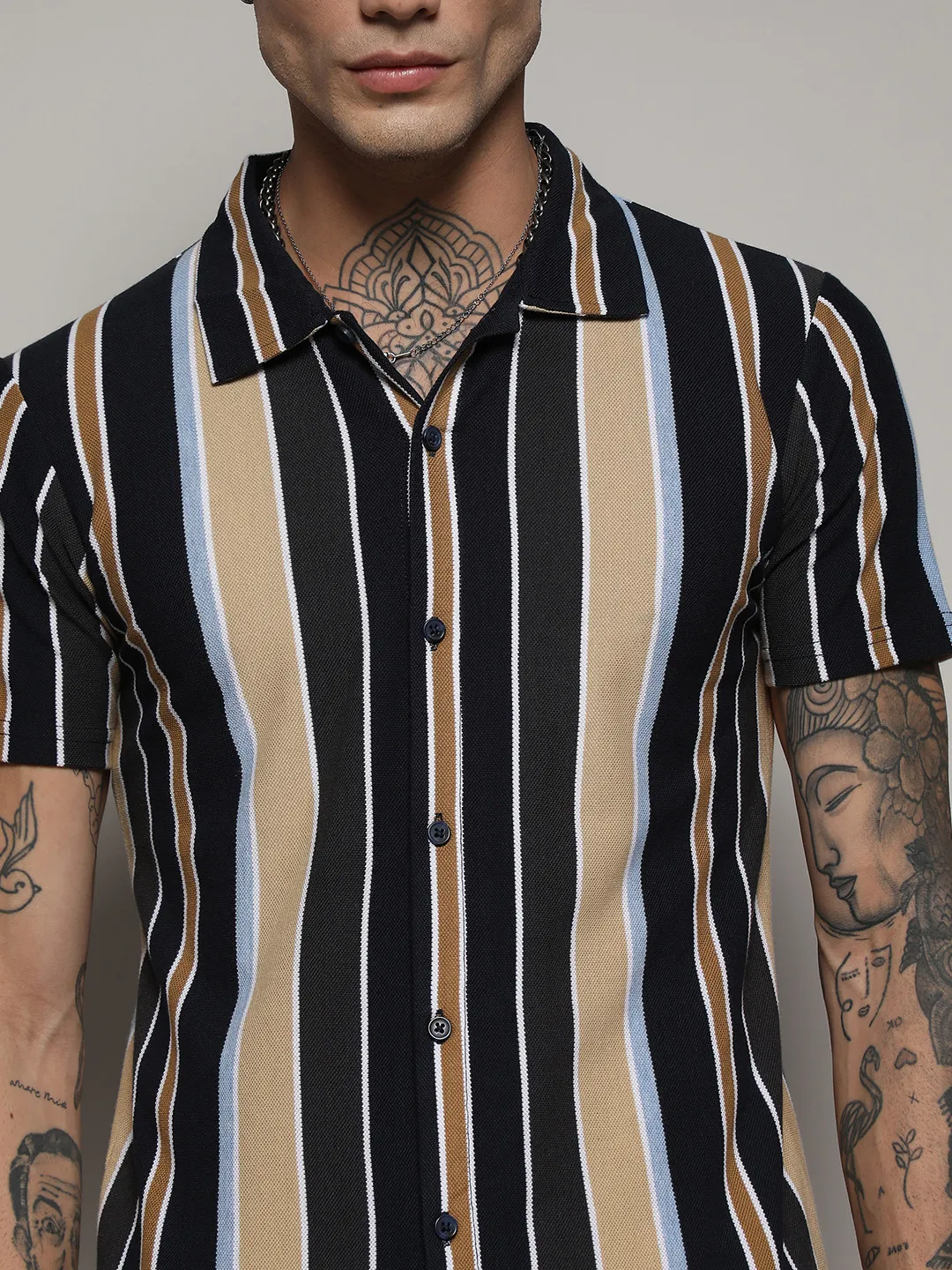 Striped Cotton Shirt - Image 7