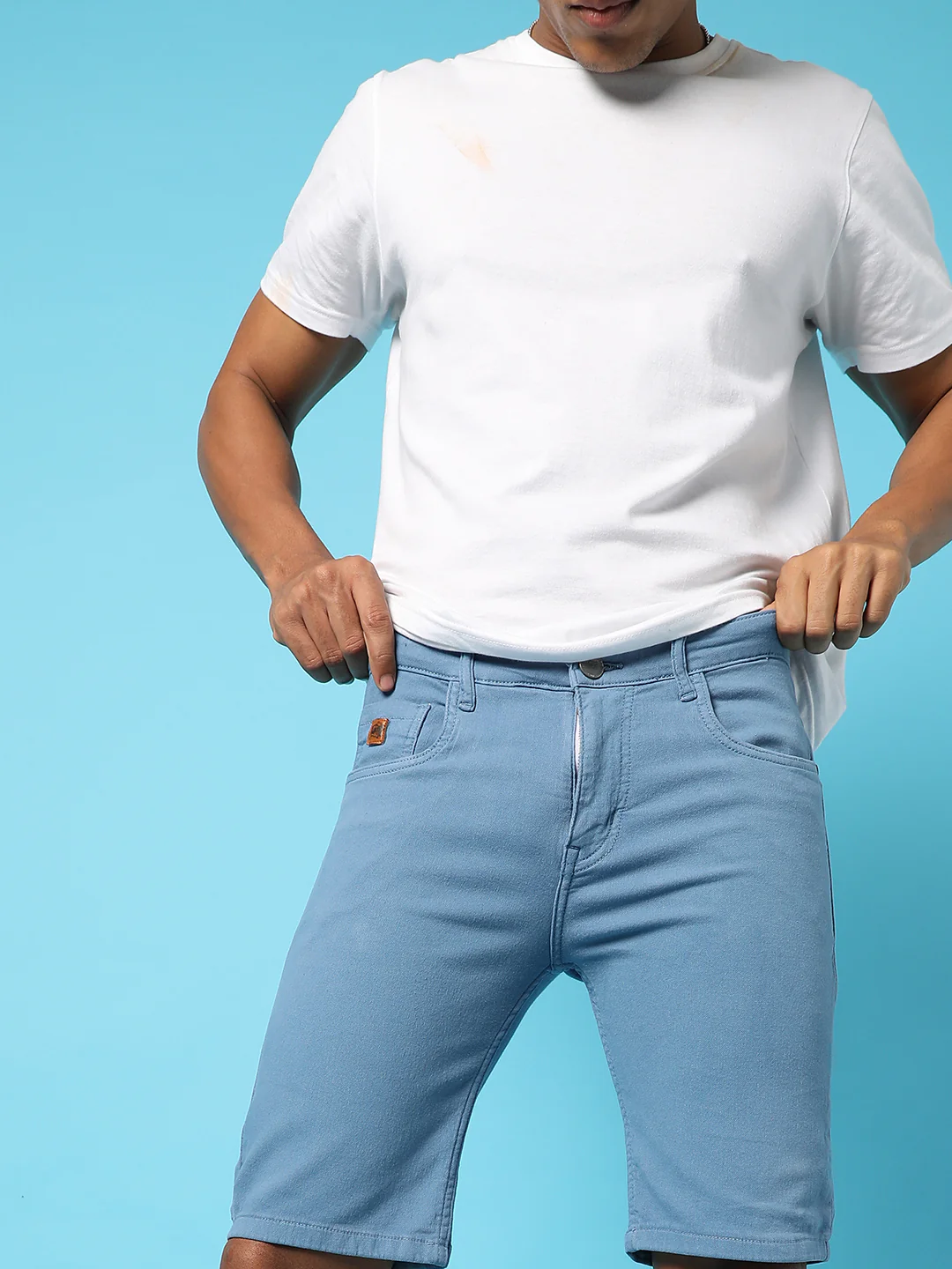 Chino Denim Shorts - Image 8