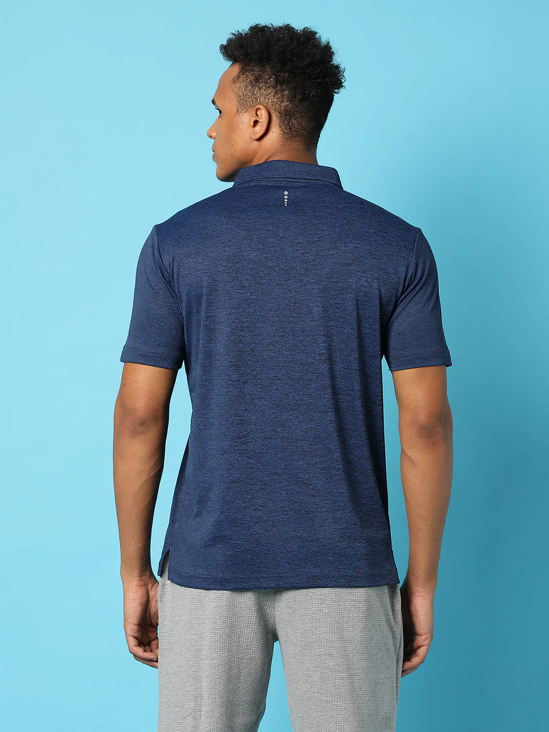 Solid Polo Neck T-Shirt - Image 4