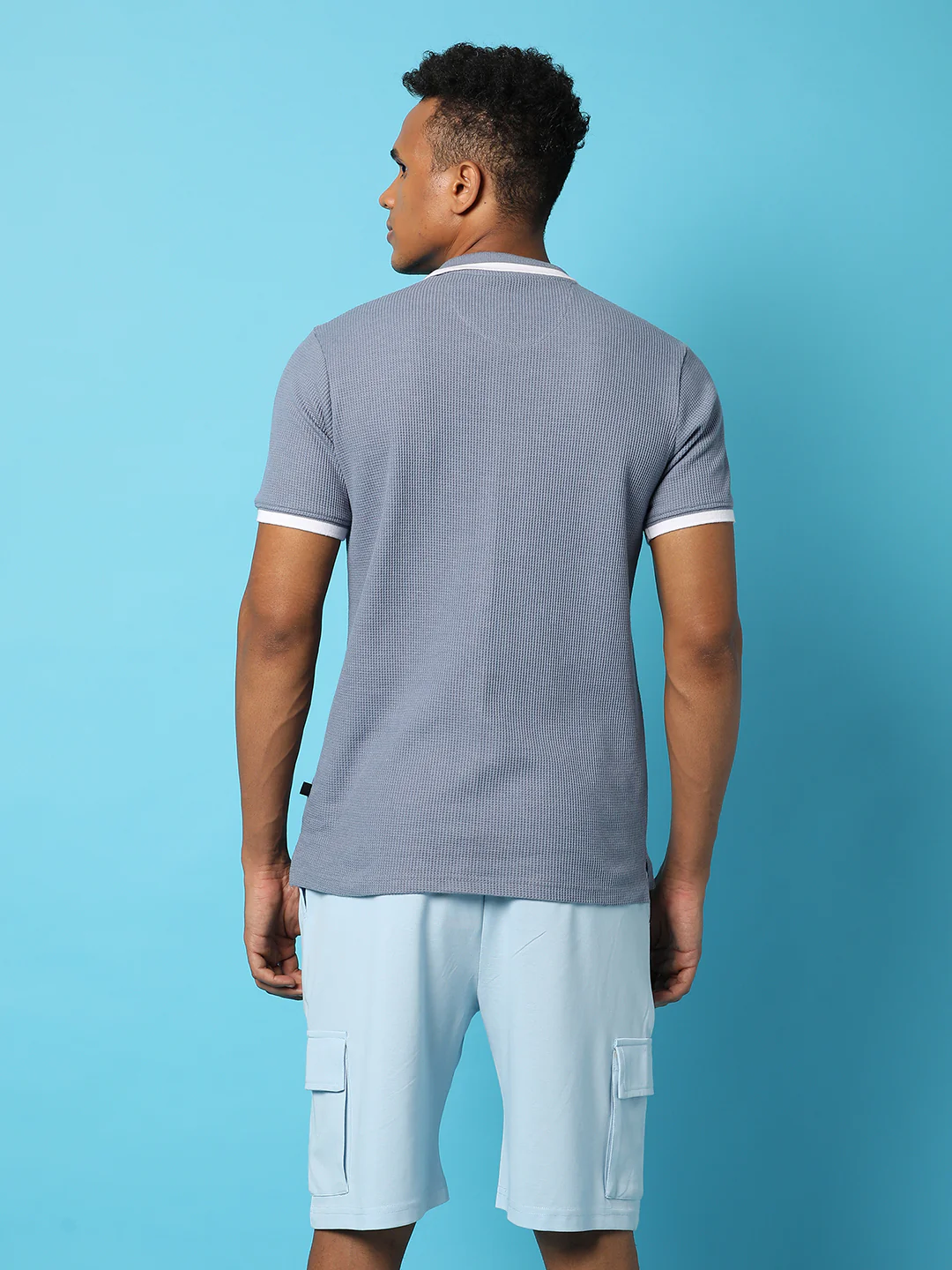 Solid Polo Neck T-Shirt - Image 4