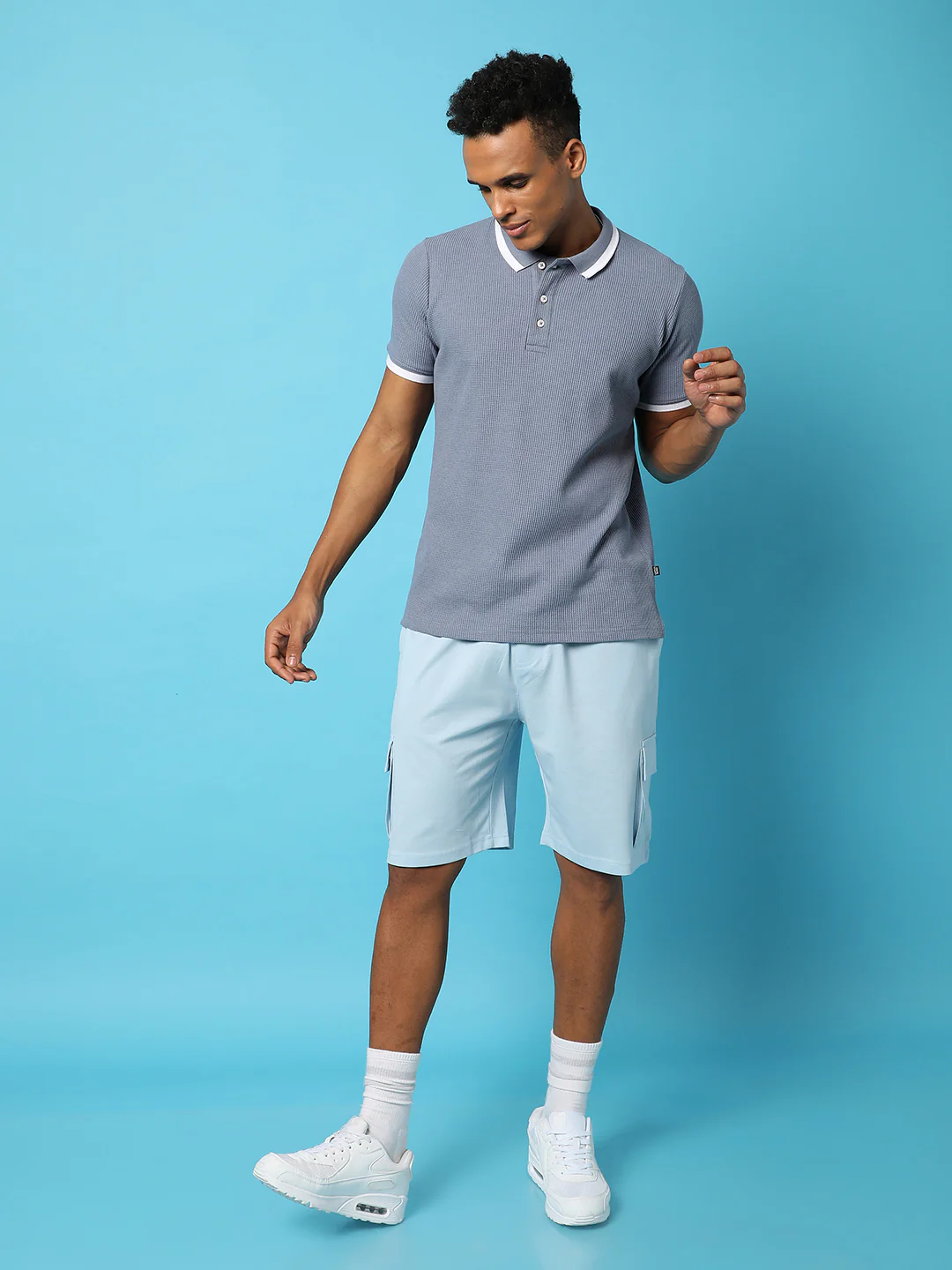 Solid Polo Neck T-Shirt - Image 6