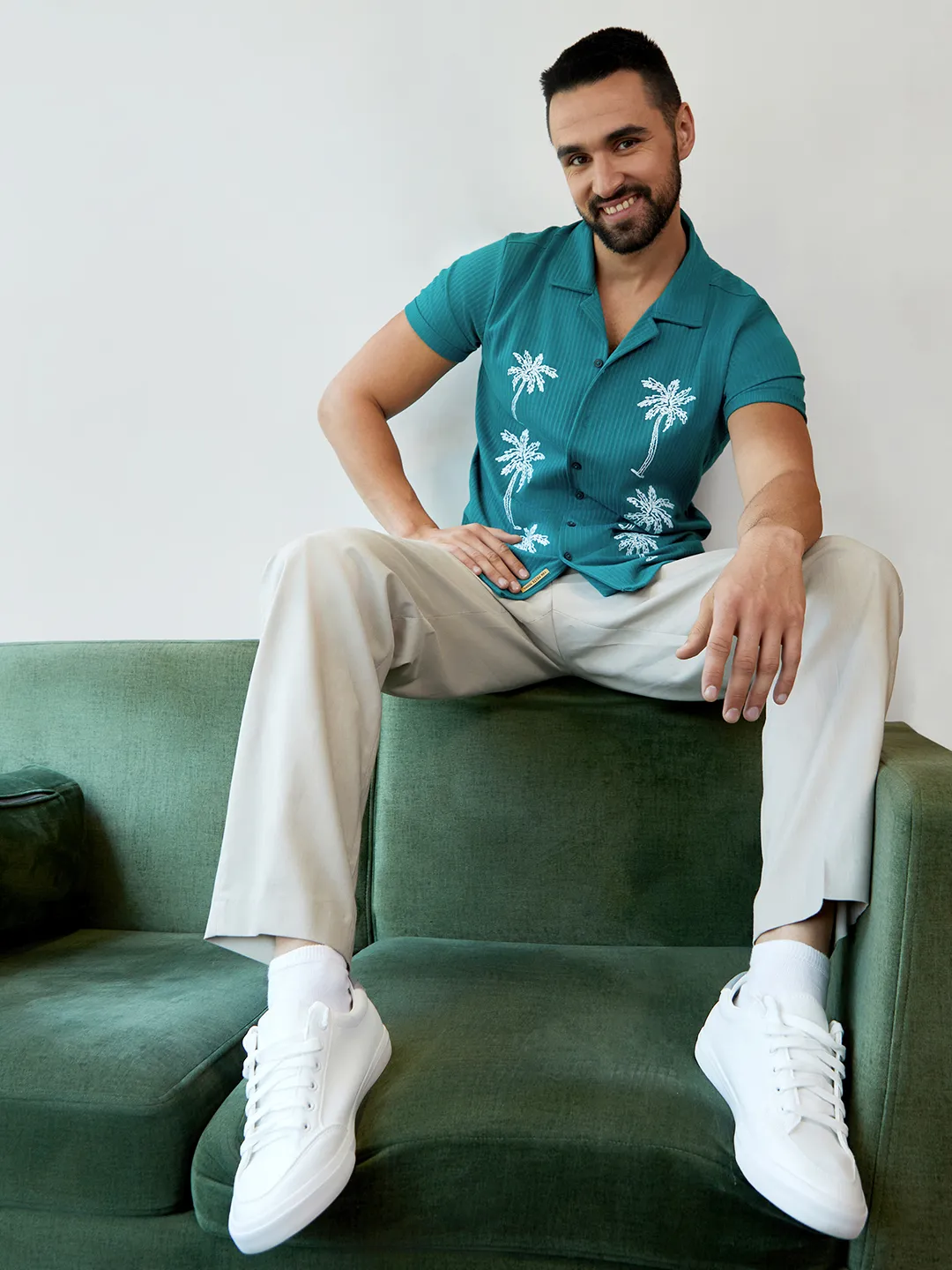 Palm Tree Knit Shirt - Image 2