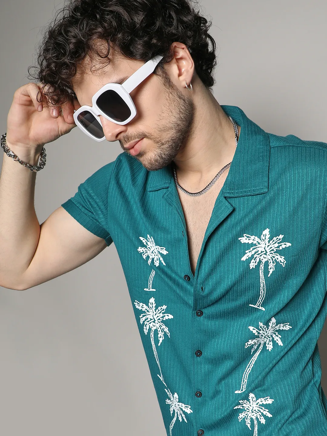 Palm Tree Knit Shirt - Image 3