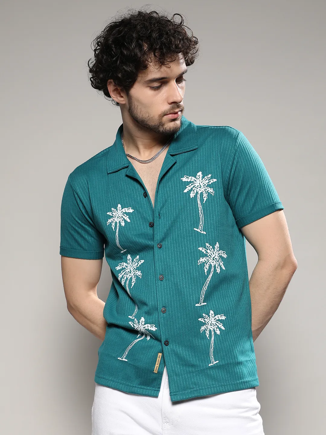 Palm Tree Knit Shirt - Image 4