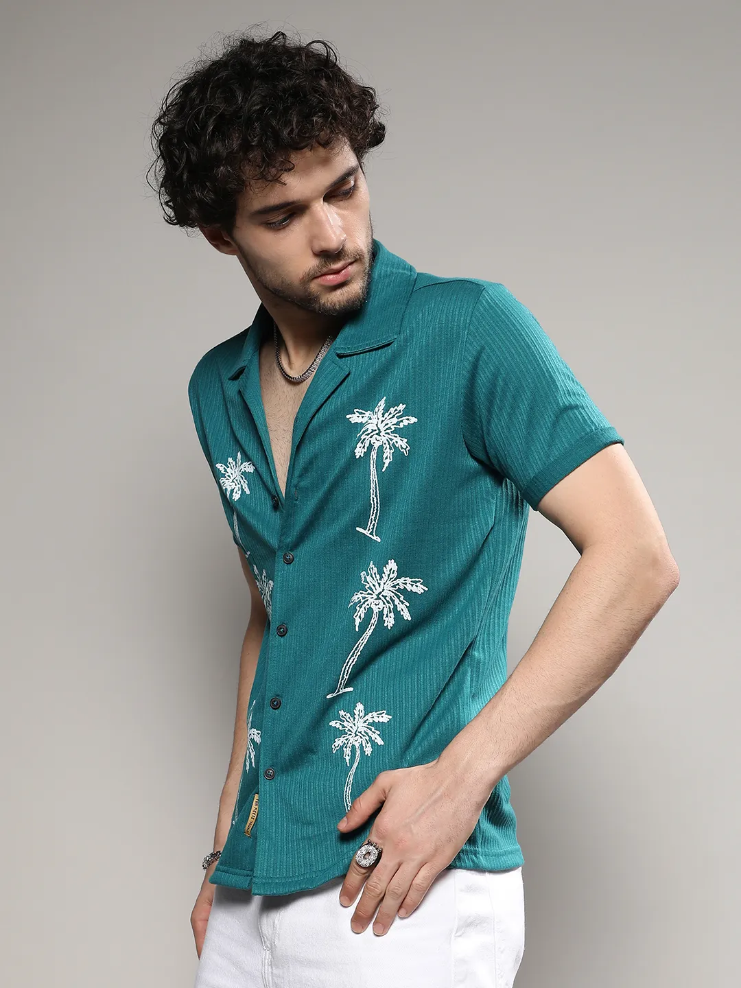 Palm Tree Knit Shirt - Image 5
