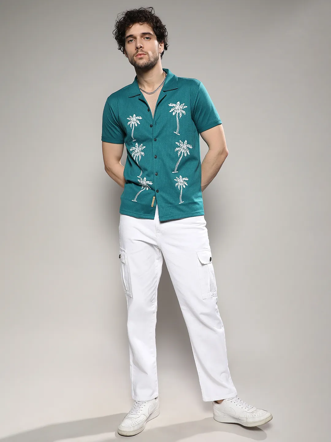 Palm Tree Knit Shirt - Image 7