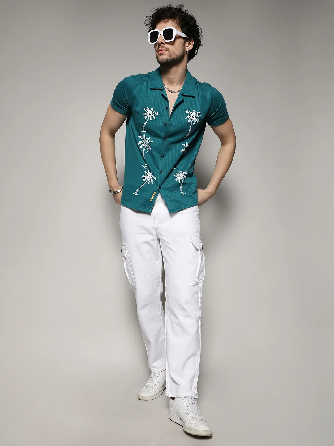 Palm Tree Knit Shirt - Image 8