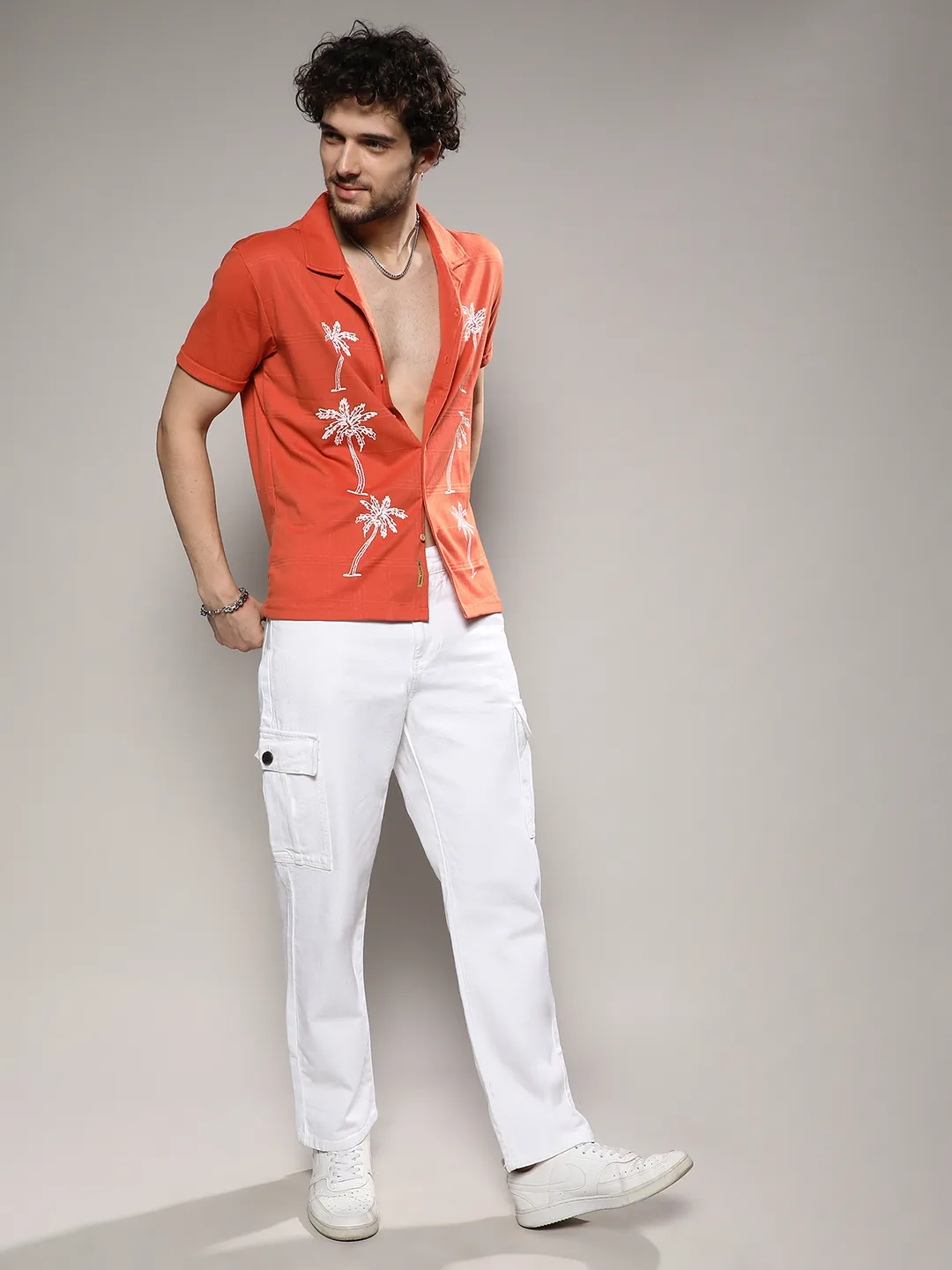 Palm Tree Knit Shirt - Image 6
