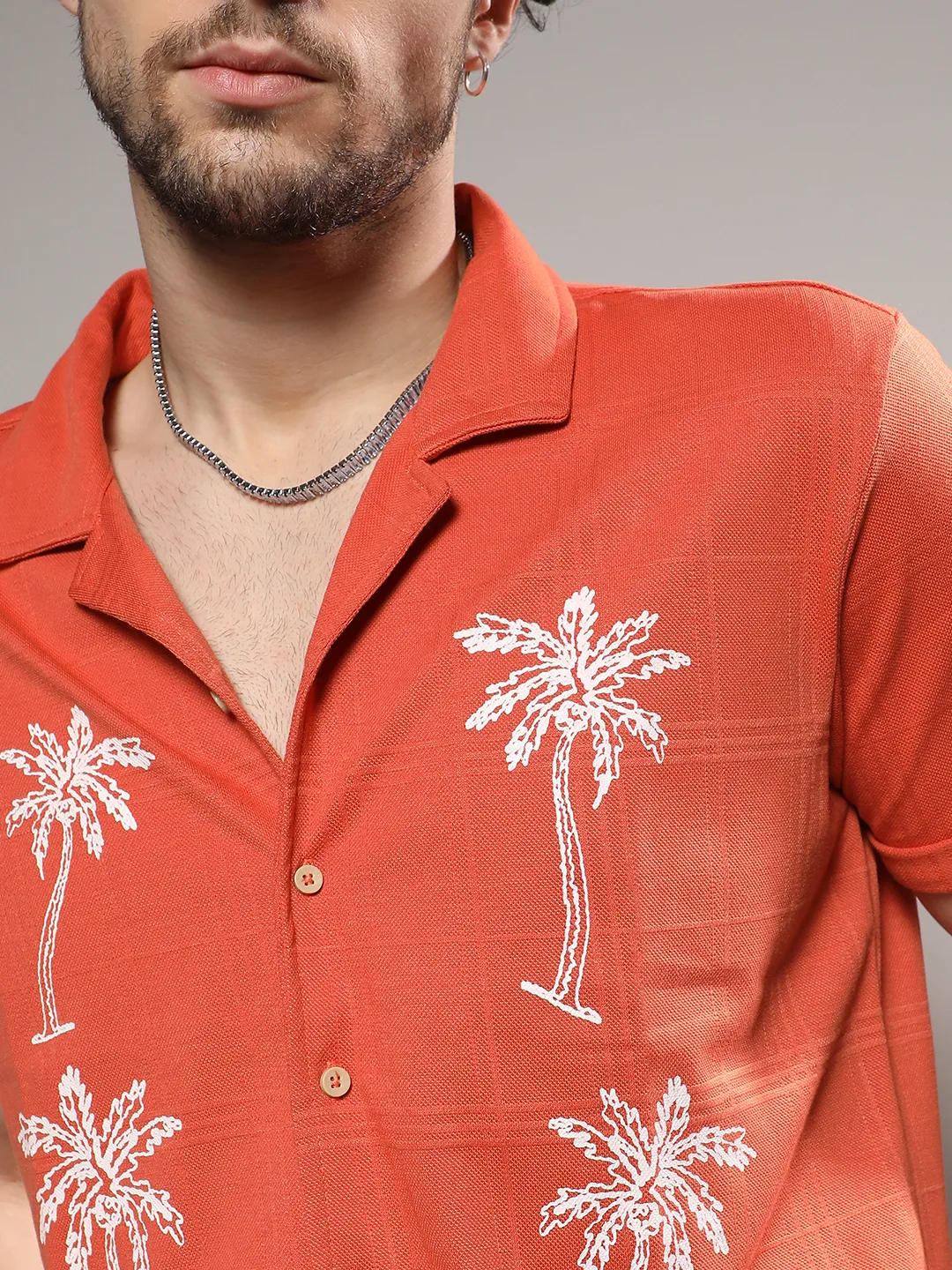 Palm Tree Knit Shirt - Image 7
