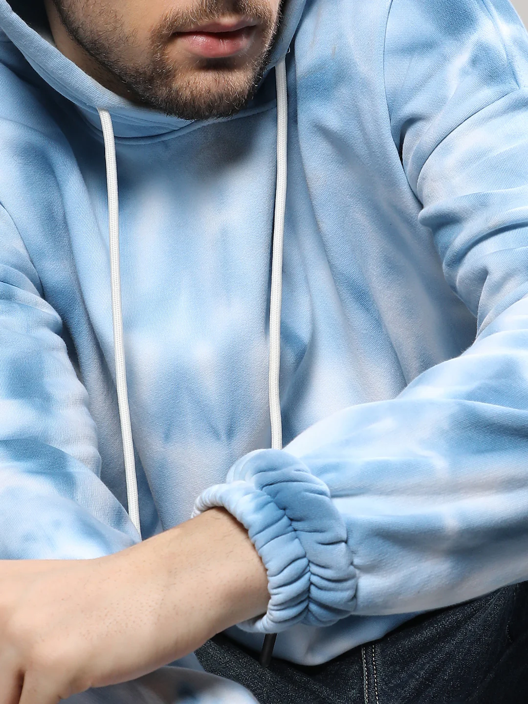 Tie Dye Oversized Hoodie With Kangaroo Pocket - Image 7