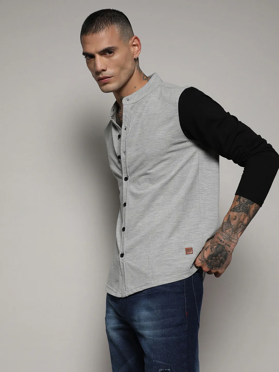 Contrast Sleeve Shirt - Image 2