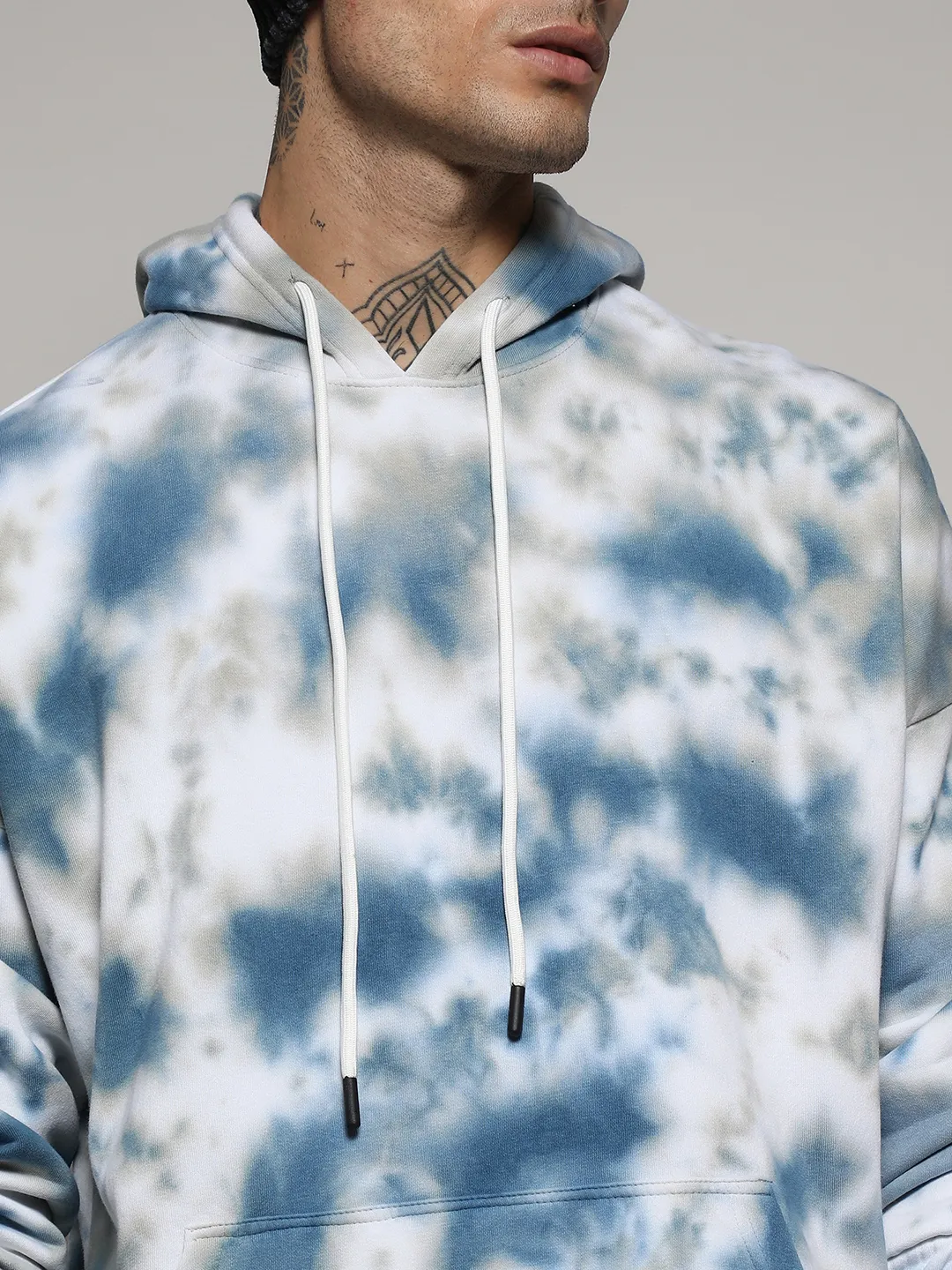 Tie-Dye Oversized Hoodie With Kangaroo Pocket - Image 7