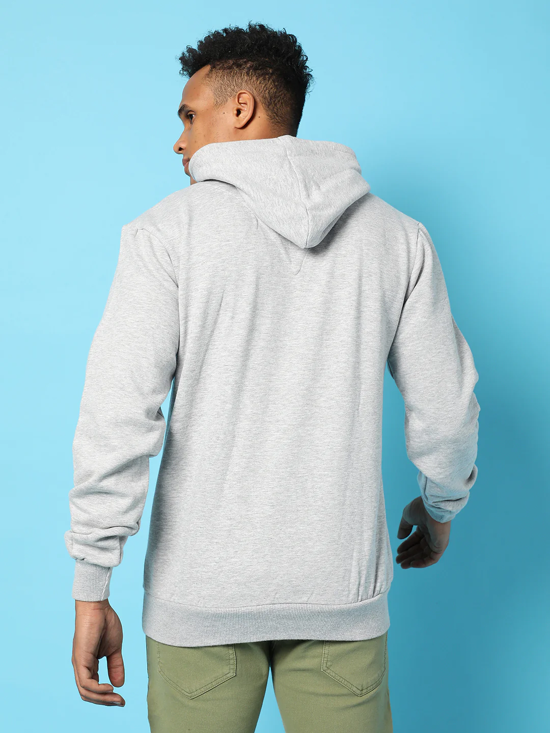 Typography Print Hoodie With Kangaroo Pocket - Image 4