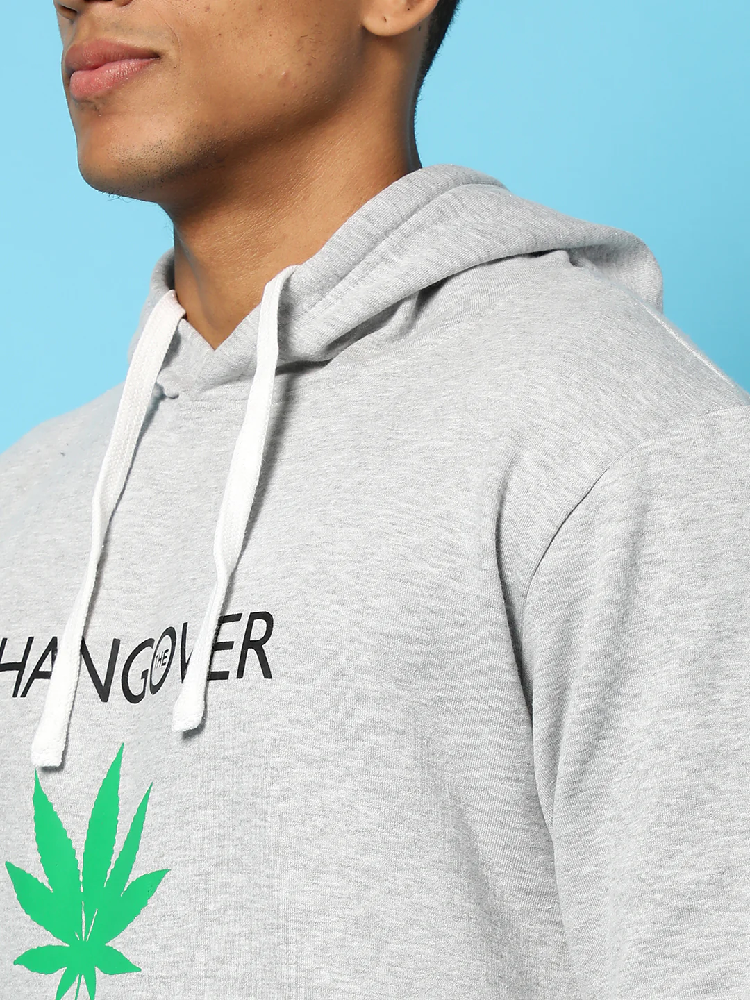 Typography Print Hoodie With Kangaroo Pocket - Image 5