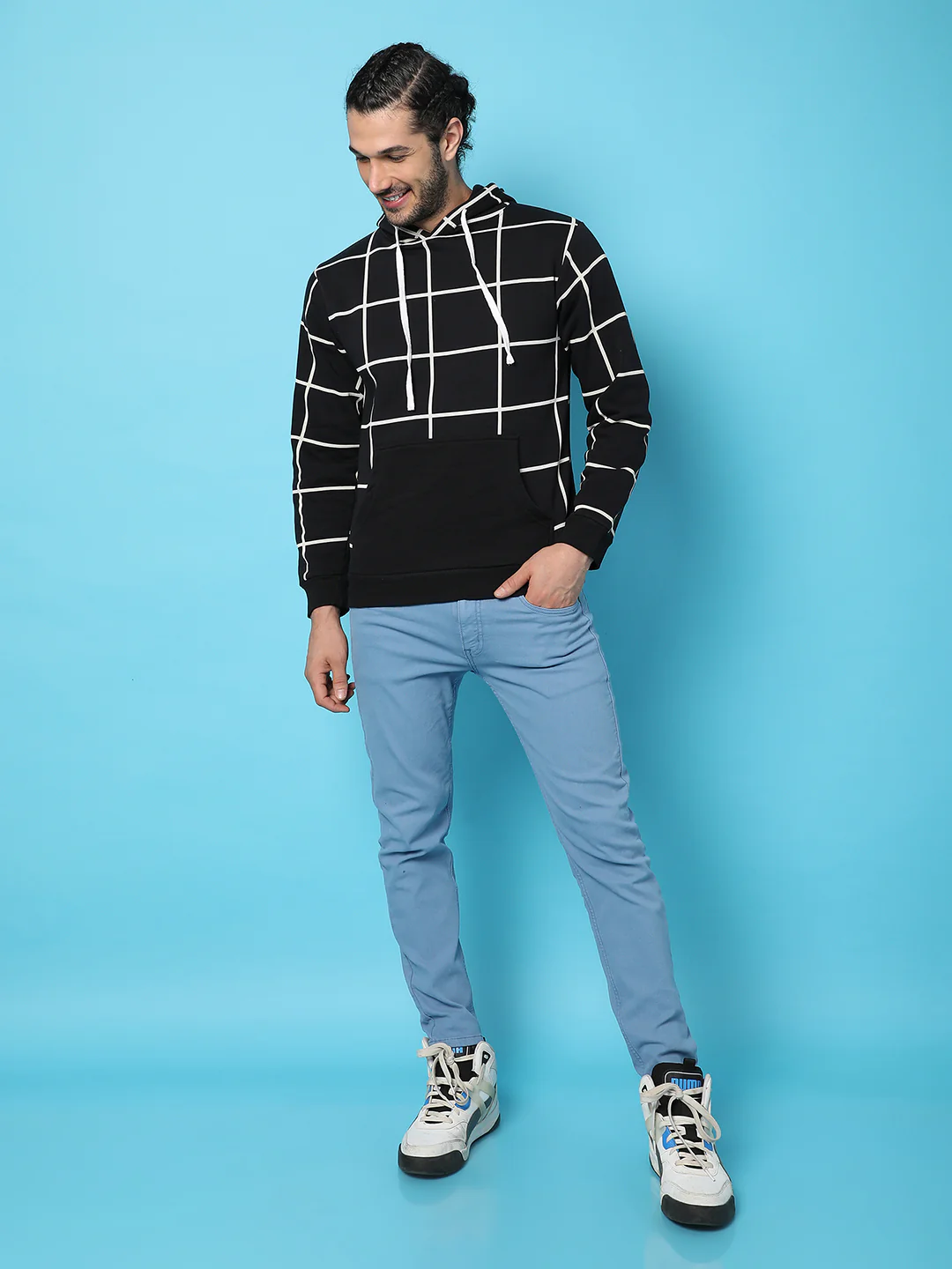 Graph Checks Hoodie With Insert Pocket - Image 6