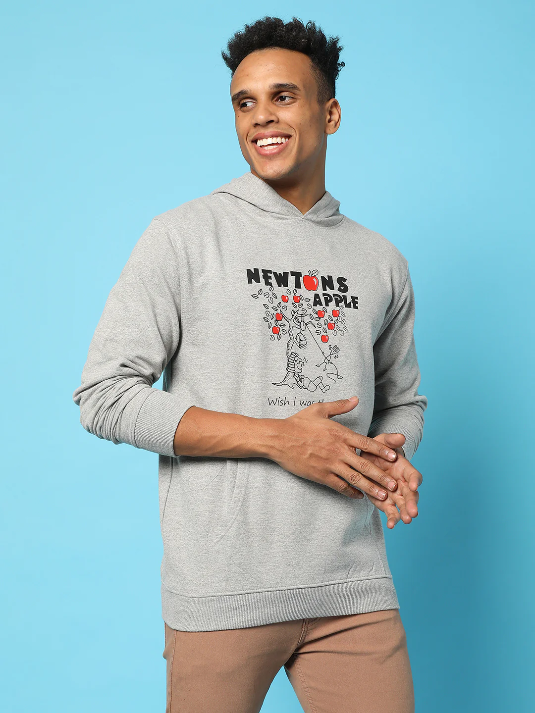 Newton'S Apple Hoodie With Kangaroo Pocket - Image 3