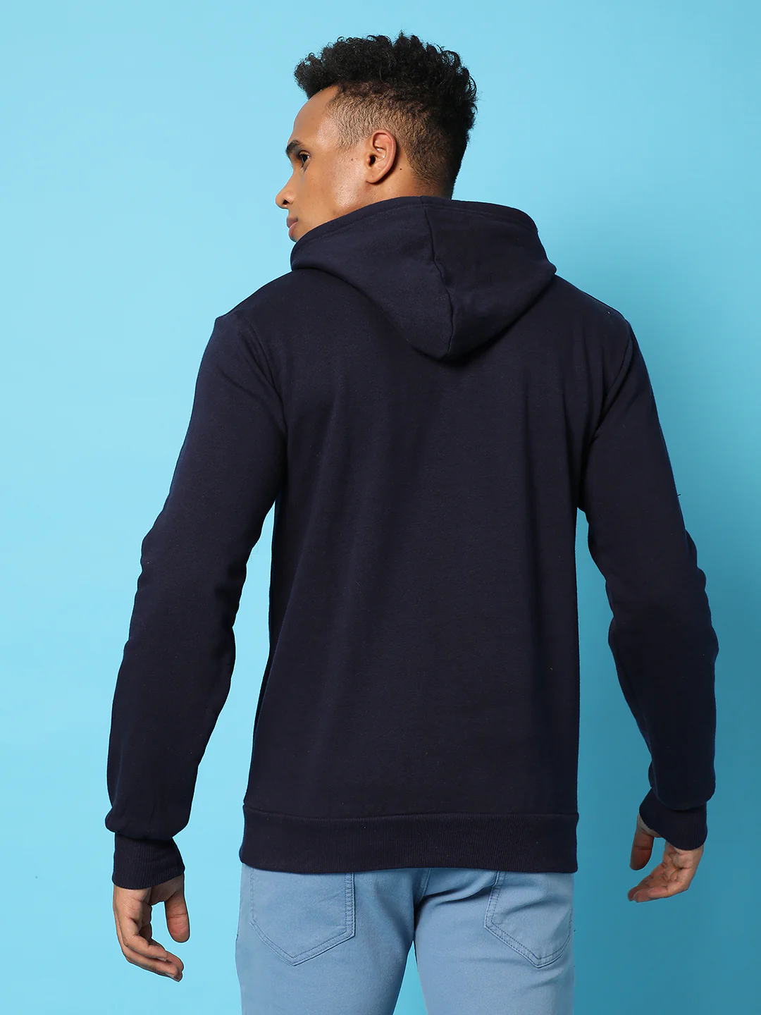 Typography Print Hoodie With Kangaroo Pocket - Image 4