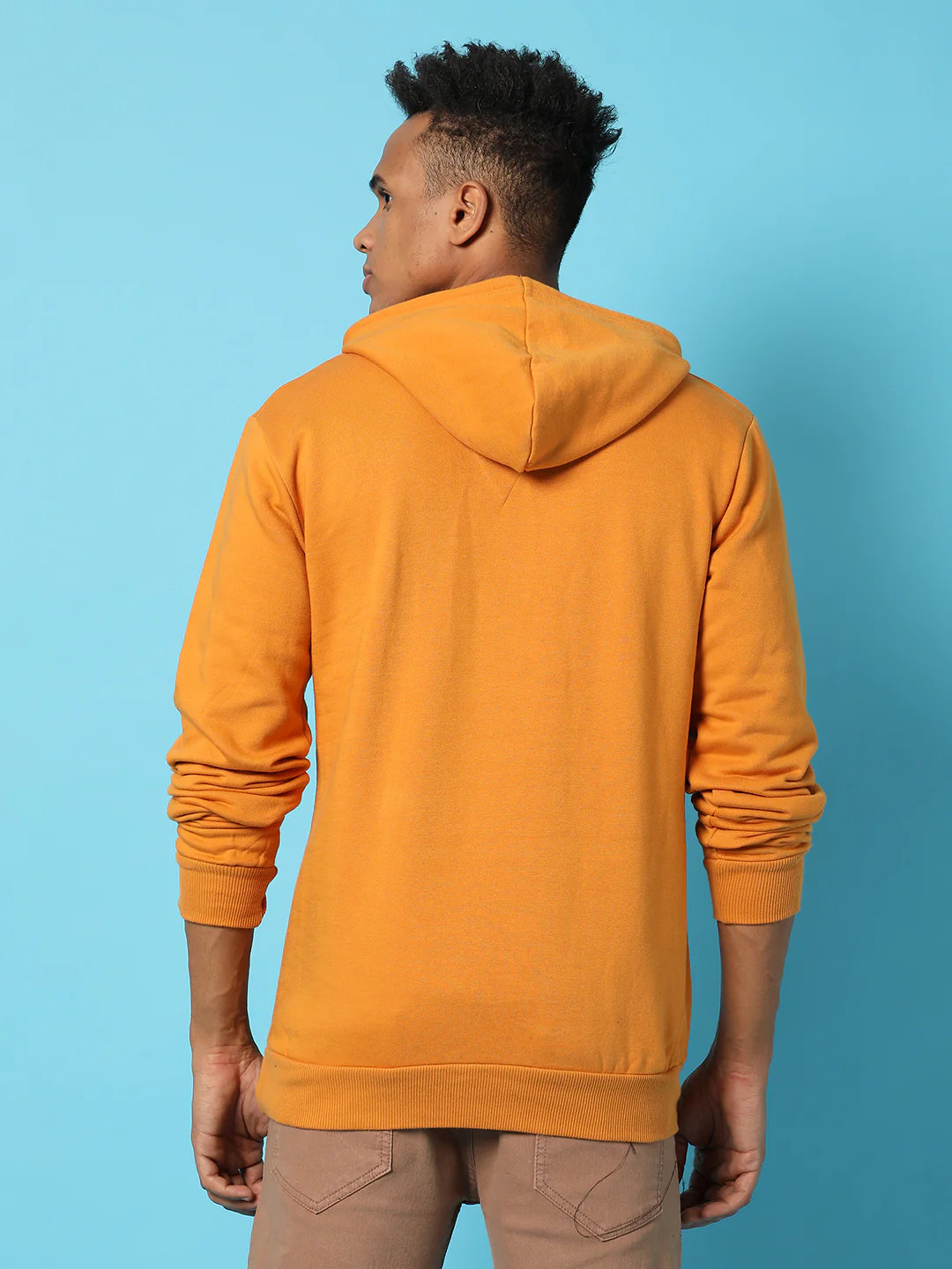 Typography Print Hoodie With Kangaroo Pocket - Image 4