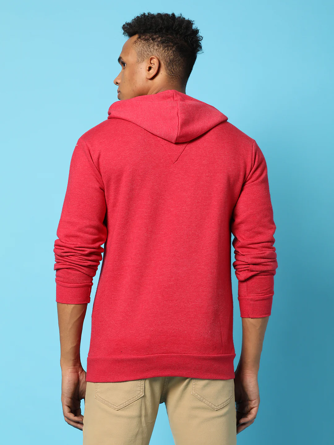 Typography Print Hoodie With Kangaroo Pocket - Image 4