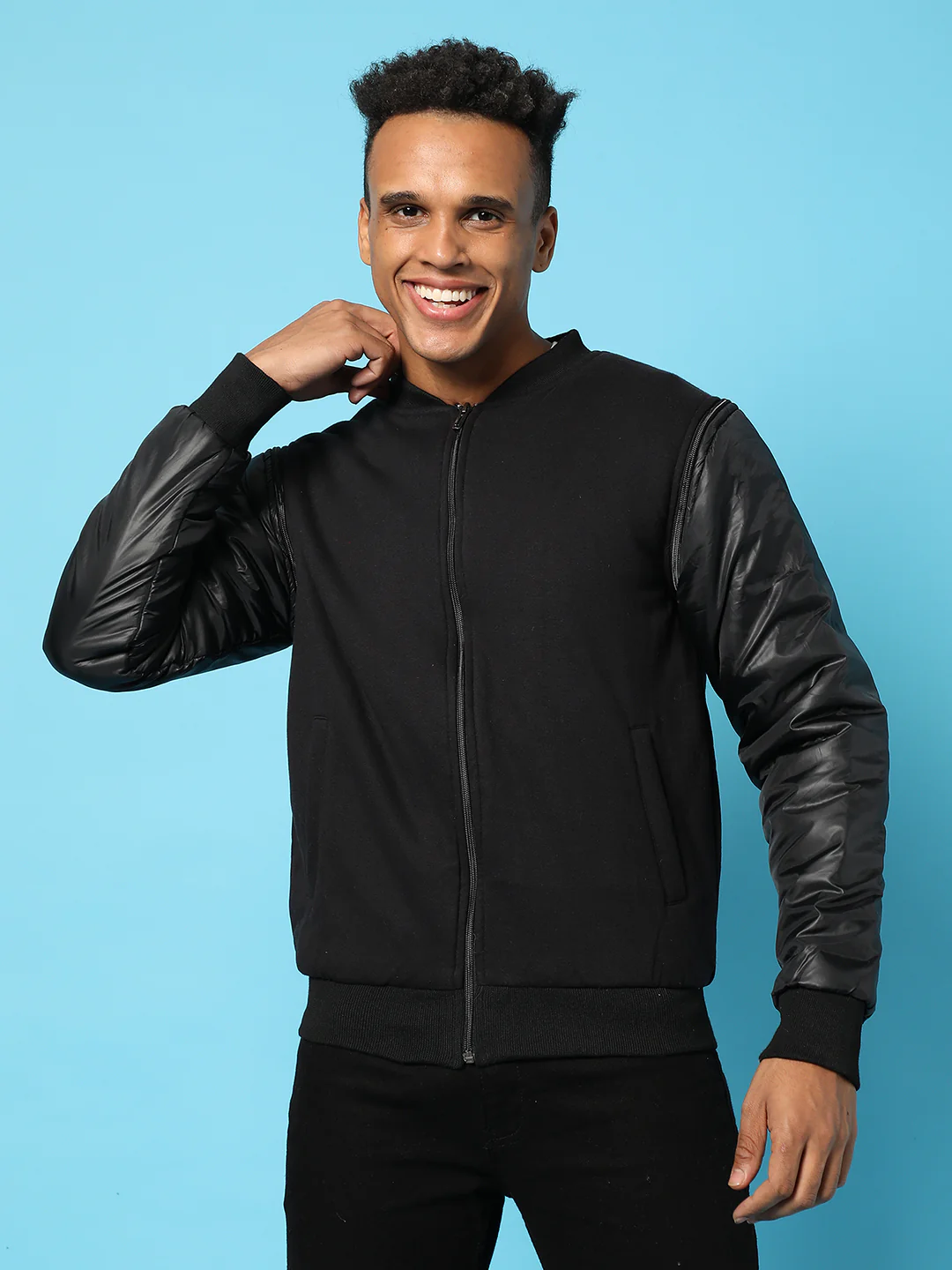 Solid Zipper Jacket - Image 2