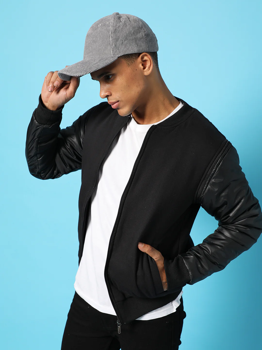 Solid Zipper Jacket - Image 8