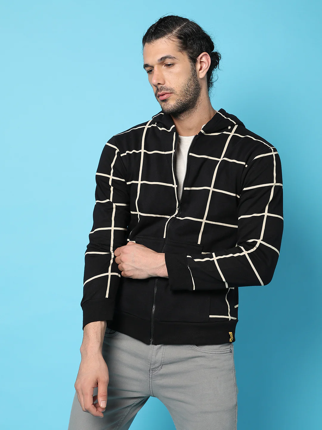 Graph Checks Hoodie With Insert Pocket - Image 2