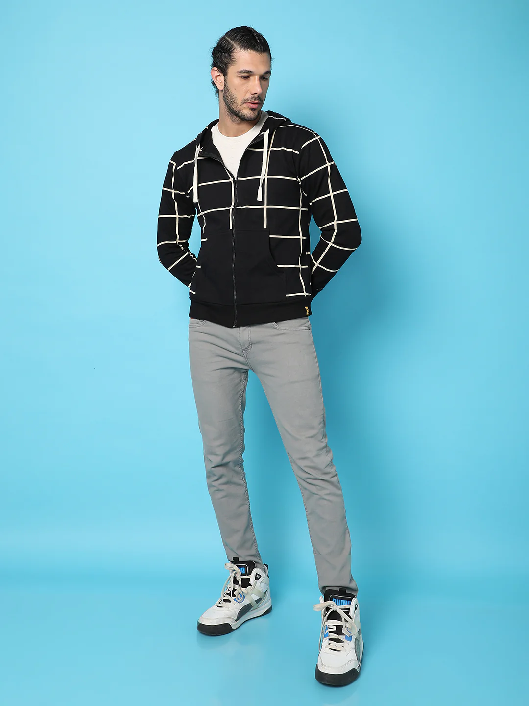 Graph Checks Hoodie With Insert Pocket - Image 6