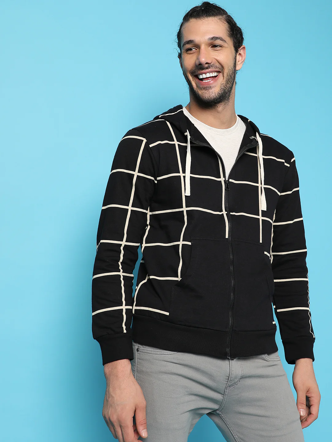 Graph Checks Hoodie With Insert Pocket - Image 8
